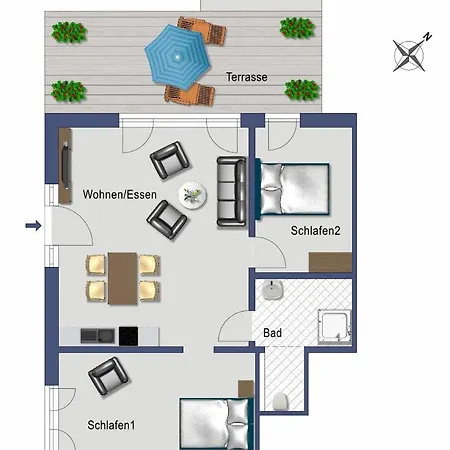 Inselzeit 1 Appartement Büsum